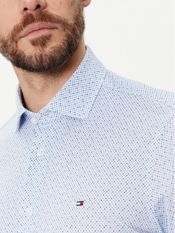 Tommy Hilfiger Tommy Hilfiger Koszula MW0MW33826 Niebieski Slim Fit