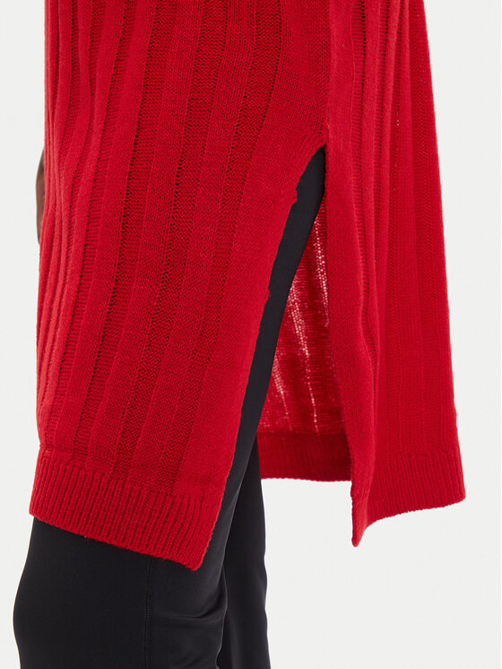 Brave Soul Brave Soul Плетена рокля LKD-230MARTHADRB Червен Oversize