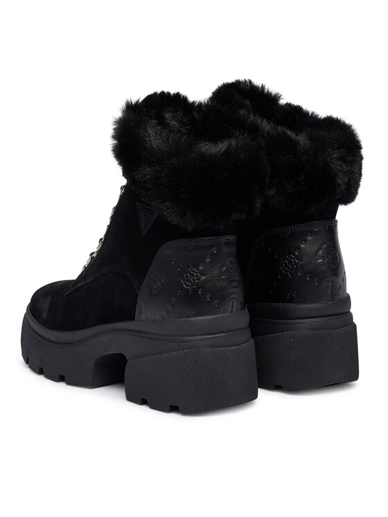 Guess Guess Зимни обувки FLFYRL SUE10 Черен