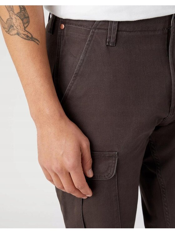 Wrangler Wrangler Spodnie materiałowe Casey Jones Cargo Czarny Cargo Fit