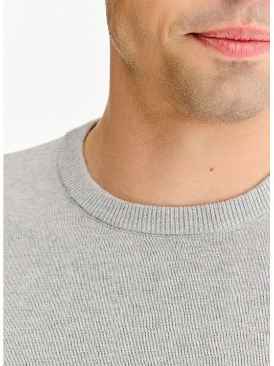 Pako Lorente Pako Lorente Sweter P25WF-2X-003 Szary Classic Fit