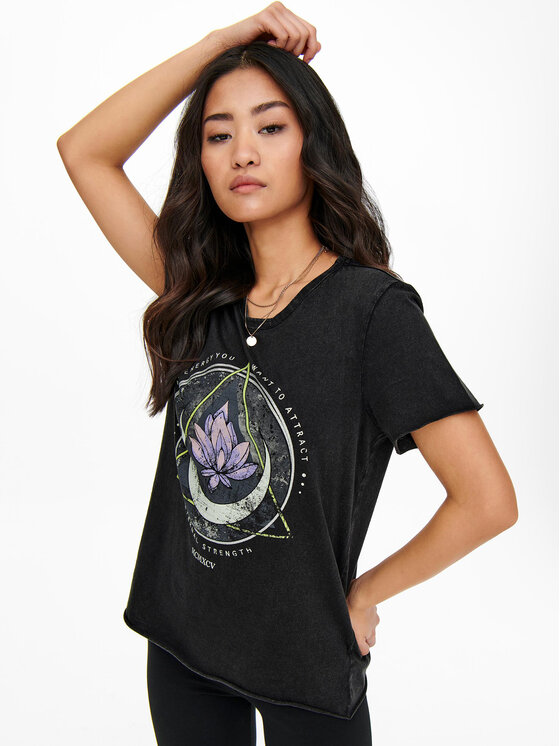 ONLY ONLY T-Shirt 15215721 Μαύρο Regular Fit