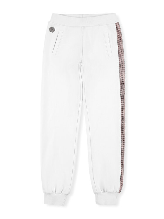 PHILIPP PLEIN PHILIPP PLEIN Spodnie dresowe 27565 Biały Jogger Fit