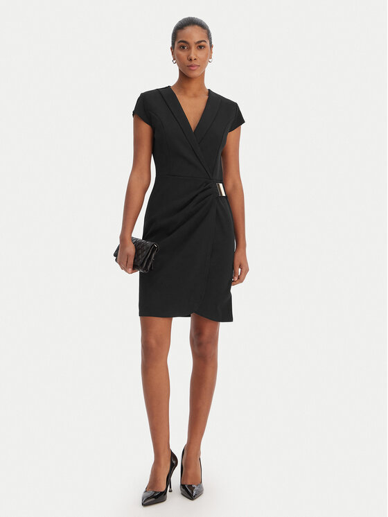 Morgan Morgan Rochie cocktail 261-RIXO Negru Slim Fit