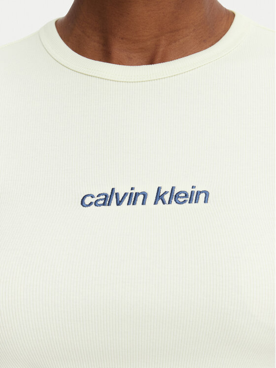 Calvin Klein Jeans Calvin Klein Jeans Тишърт LV047G816G Кремав Slim Fit