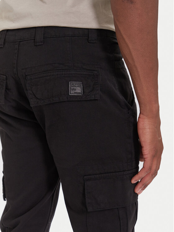 Alpha Industries Alpha Industries Szövet nadrág Agent 158205 Fekete Regular Fit