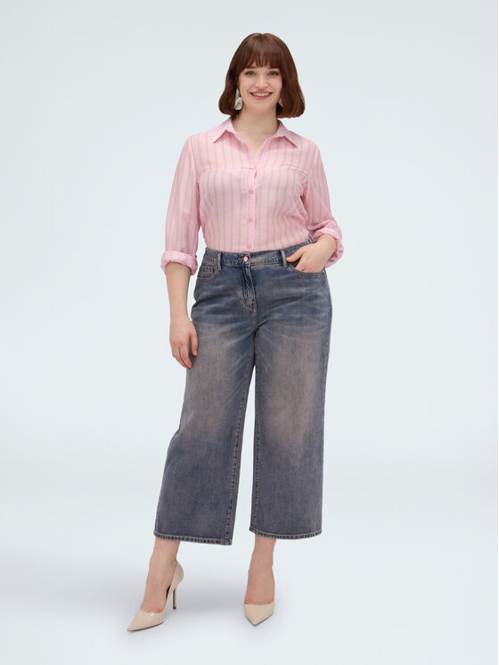 Fiorella Rubino Fiorella Rubino Koszula 5005T001565N0R6 Różowy Regular Fit