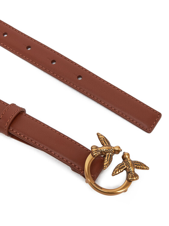PINKO PINKO Moteriškas Diržas Love Berry H2 Belt PE 25 PLT01 100143 A0F1 Ruda