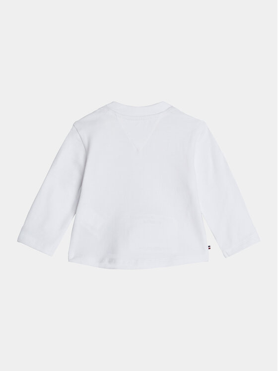 Tommy Hilfiger Tommy Hilfiger Bluzka KN0KN01917 Biały Regular Fit