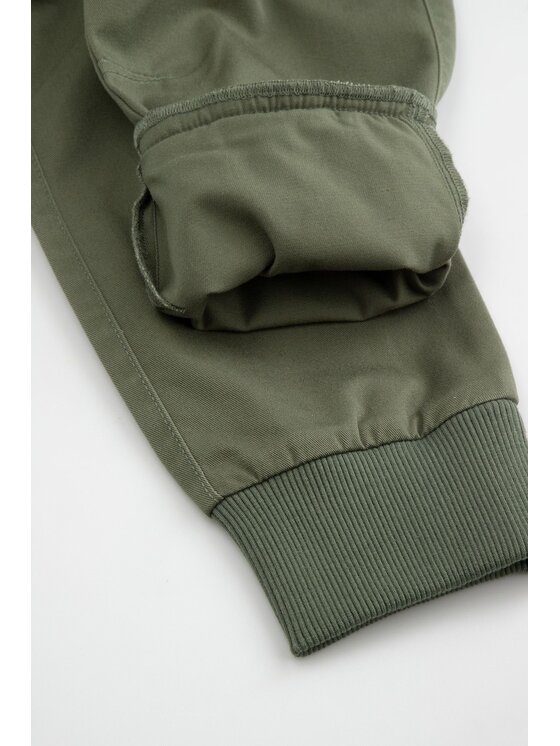 Coccodrillo Coccodrillo Kalhoty z materiálu WC6119106CTB-027 Khaki Regular Fit