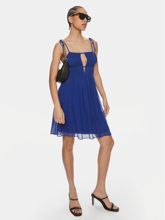 Patrizia Pepe Patrizia Pepe Sukienka koktajlowa 2A2714/A061-CA01 Granatowy Regular Fit