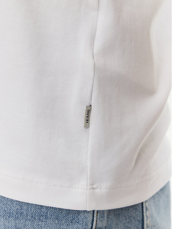Guess Jeans Guess Jeans Marškinėliai W5GP28 J1314 Balta Regular Fit