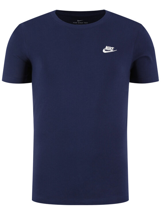 Nike Nike T-Shirt Nsw Club AR4997 Granatowy Standard Fit