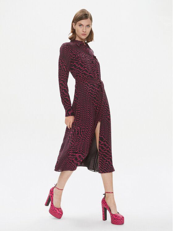 PINKO Pinko Φόρεμα πουκάμισο Asesente 100909 A19Q Μαύρο Regular Fit