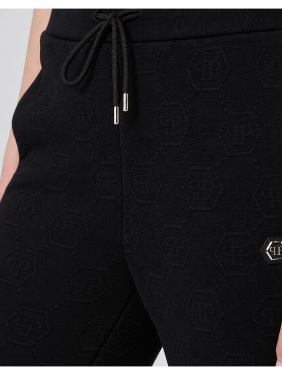 PHILIPP PLEIN PHILIPP PLEIN Teplákové kalhoty 31068 Černá Jogger Fit