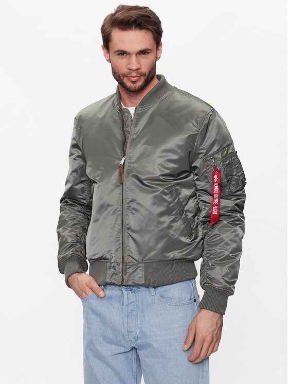Kurtka bomber Alpha Industries, Rozmiar XL, Szary, MA-1 191118