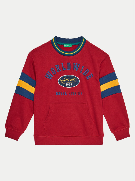 United Colors Of Benetton United Colors Of Benetton Majica dugih rukava 32N4C10JF Crvena Regular Fit