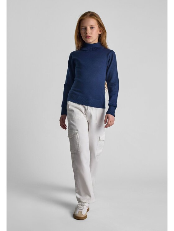 minoti minoti Sweter 26KNIT67 Granatowy Regular Fit