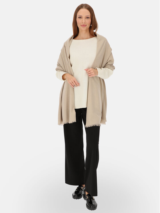 Potis & Verso Potis & Verso Szal GŁADKI Szary