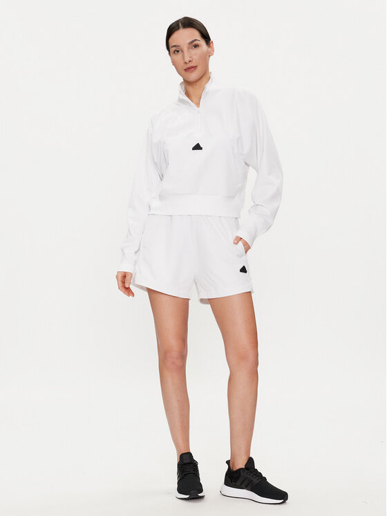 adidas adidas Sportske kratke hlače Z.N.E. IN9481 Bijela Loose Fit