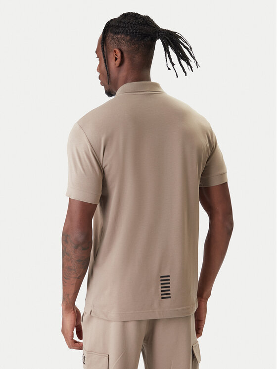 EA7 Emporio Armani EA7 Emporio Armani Polo 8NPF14 PJVQZ U6167 Beżowy Regular Fit