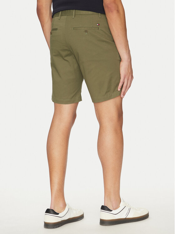 Tommy Hilfiger Tommy Hilfiger Šortky z materiálu Brooklyn MW0MW23563 Zelená Regular Fit