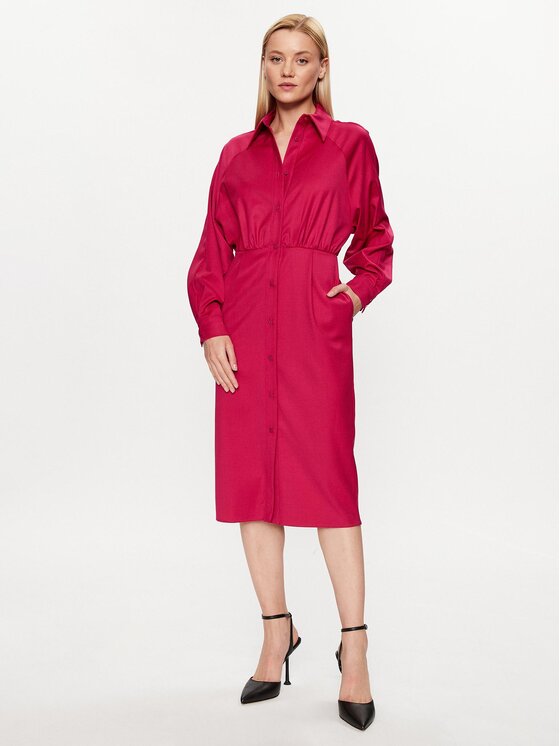 Silvian Heach Silvian Heach Rochie tip cămașă GPA23319VE Roz Regular Fit