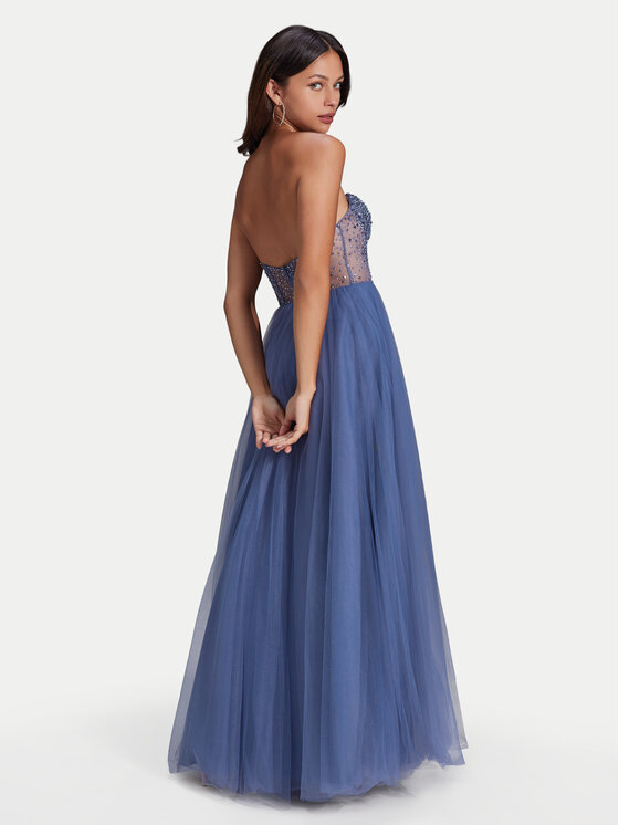 Hey Kyla Swing Abendkleid 5AH023HK Blau Slim Fit