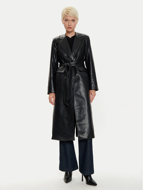 MICHAEL Michael Kors MICHAEL Michael Kors Plášť z umělé kůže 77B1402M52 Černá Regular Fit
