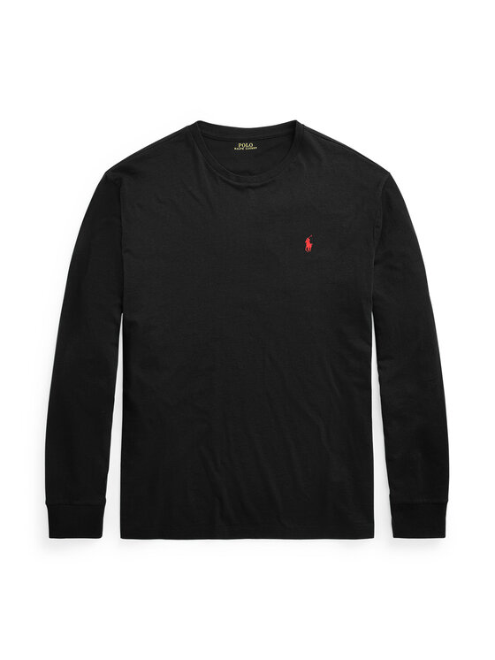 Polo Ralph Lauren Polo Ralph Lauren S dlouhým rukávem Classics 710671468001 Černá Custom Slim Fit