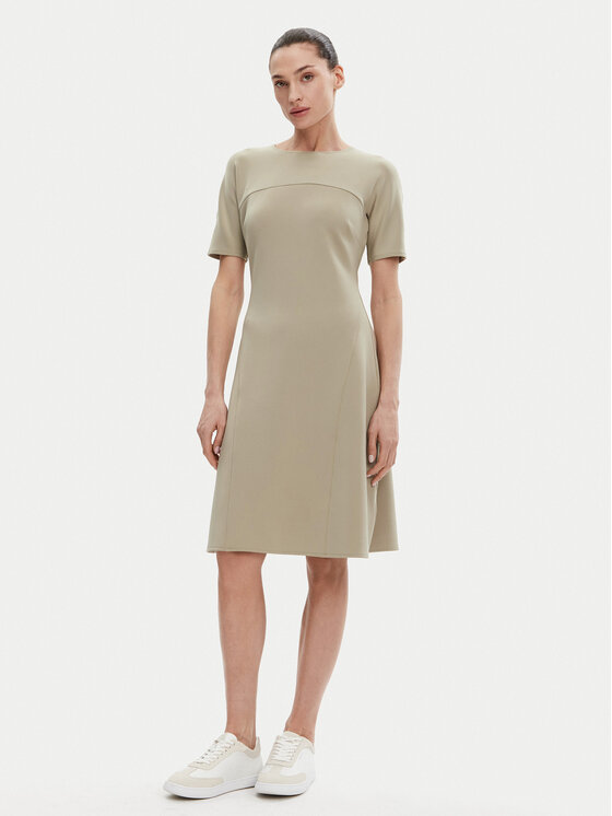 Calvin Klein Calvin Klein Sukienka codzienna K20K208151 Beżowy Regular Fit