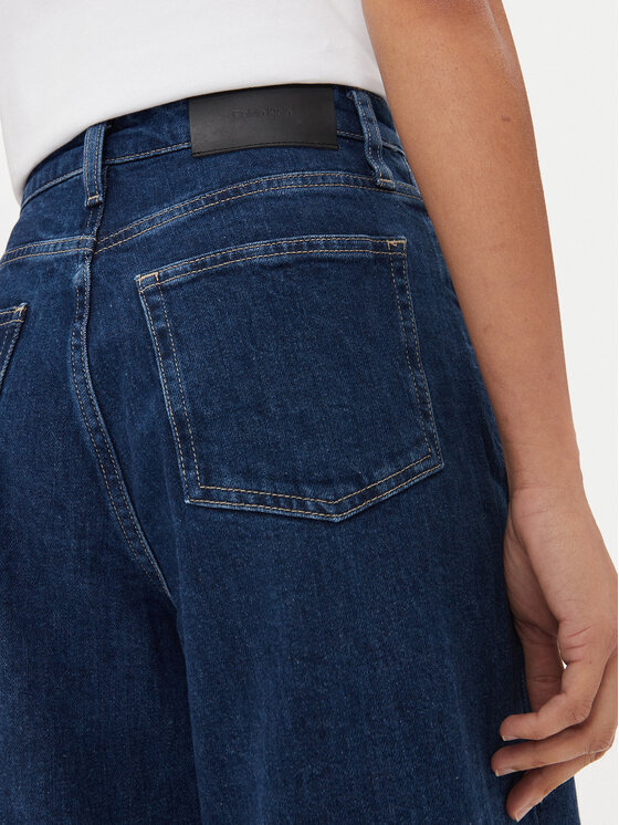 Calvin Klein Calvin Klein Blugi K20K207598 Albastru Wide Leg