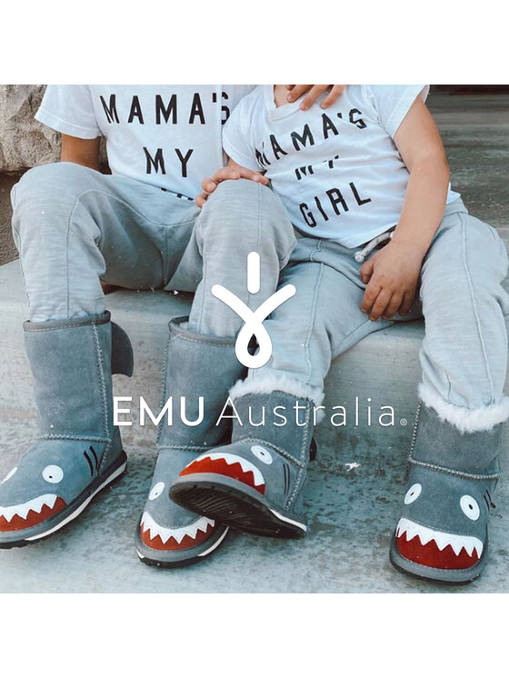 EMU Australia EMU Australia Снігоходи Little Creatures Shark K10589 Сірий
