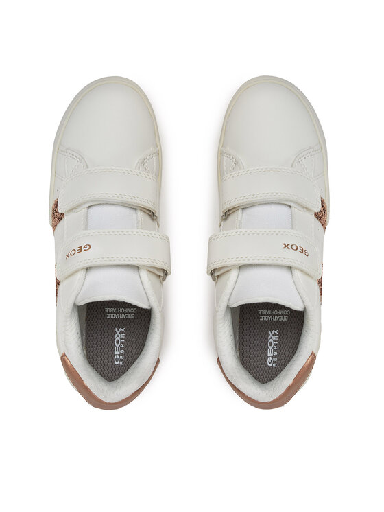 Geox Geox Sneakersy J Eclyper Girl J45LRA 000BC C1ZH8 D Biały
