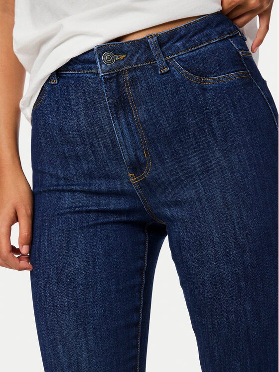 Pieces Pieces Jeans hlače Dea 17151022 Mornarsko modra Skinny Fit