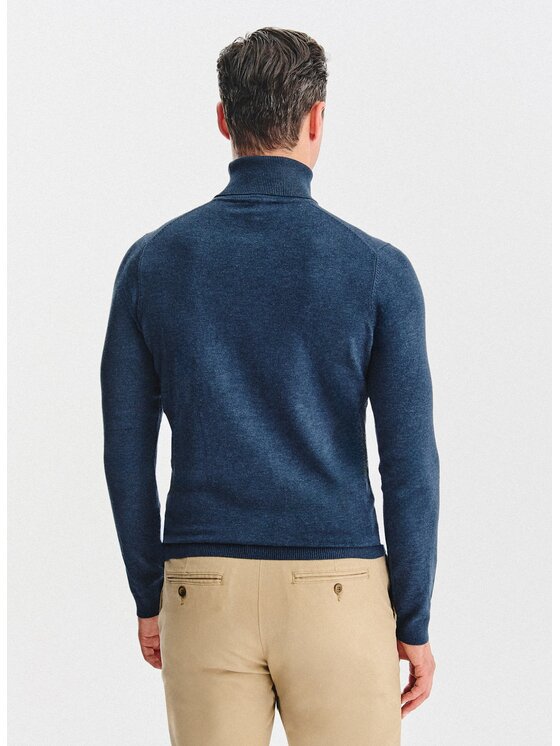 Pako Lorente Pako Lorente Sweter P25WN-2X-032 Granatowy Classic Fit