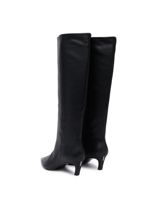 Calvin Klein Calvin Klein Csizma Ess Kitten Heel Long Boots HW0HW02690 Fekete