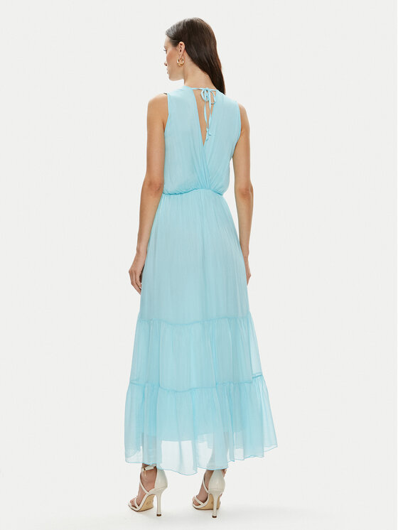 Haveone Haveone Rochie de vară AFF-L010 Albastru Regular Fit