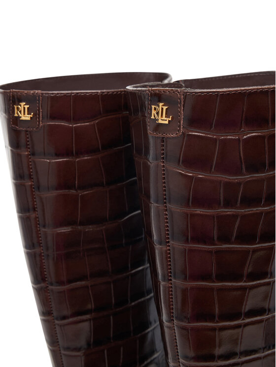 LAUREN RALPH LAUREN LAUREN RALPH LAUREN Kozačky Frncsa Tl 802P18306001 Tmavě hnědá