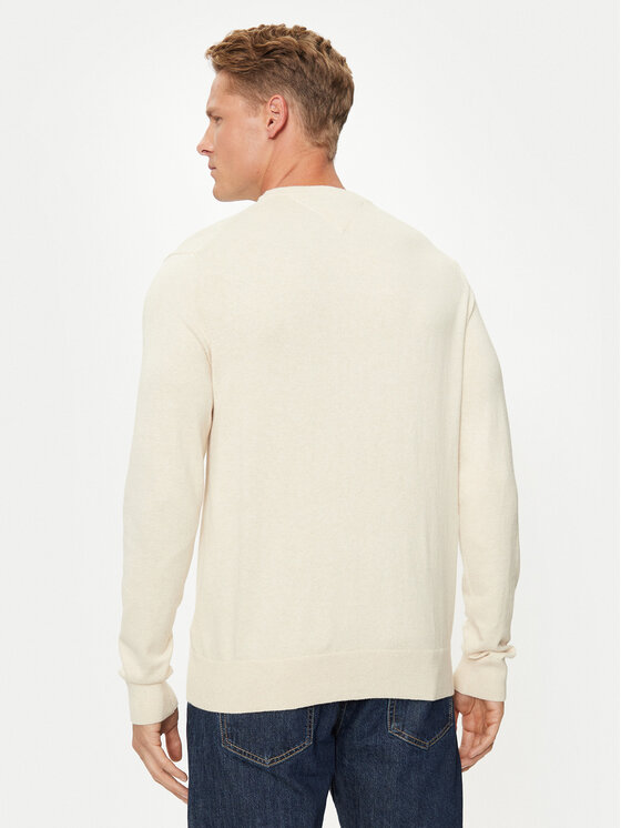 Tommy Hilfiger Tommy Hilfiger Džemper MW0MW28046 Écru Regular Fit