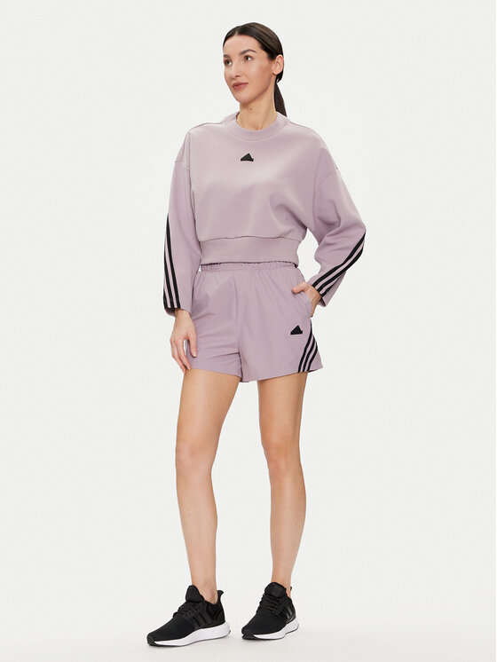 adidas adidas Sportske kratke hlače Future Icons 3-Stripes IS3615 Ljubičasta Relaxed Fit