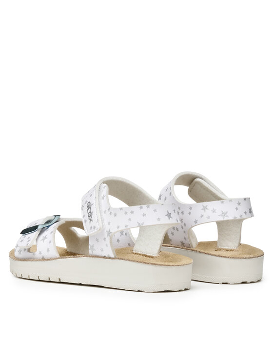 Geox Geox Basutės J Sandal Costarei Gi J15EAB 00004 C1000 M Balta