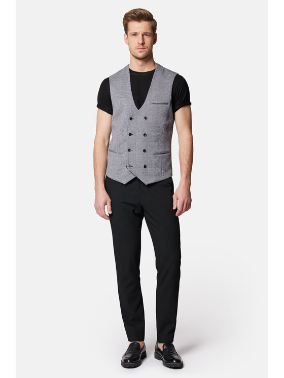 Lancerto Lancerto Kamizelka Blanco KA131124000006 Szary Slim Fit