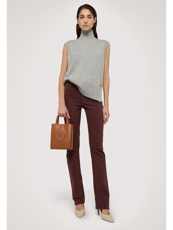 Trussardi Trussardi Pantaloni di tessuto P7019200291N022 Marrone Regular Fit