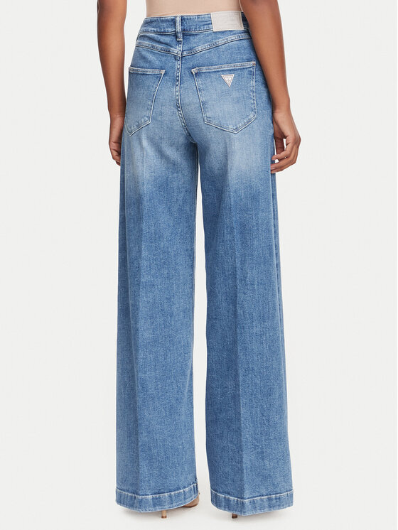 Guess Guess Τζιν W6YA1C D1337 Μπλε Wide Leg
