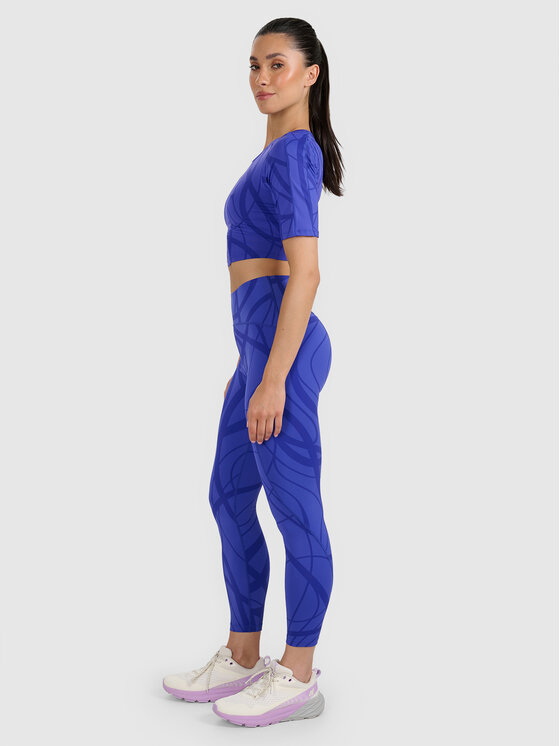 4F 4F Koszulka techniczna TRAINING Niebieski Slim Fit