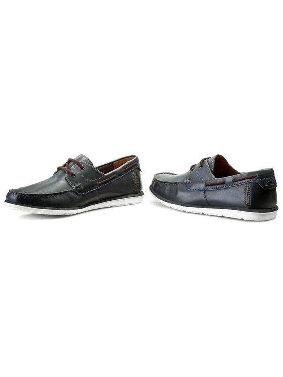 Clarks Mokasyny Kelan Step 261067257 Niebieski Modivo.pl