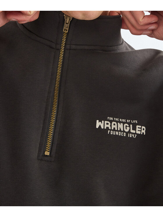Wrangler Wrangler Bluza 112387744 Czarny Regular Fit