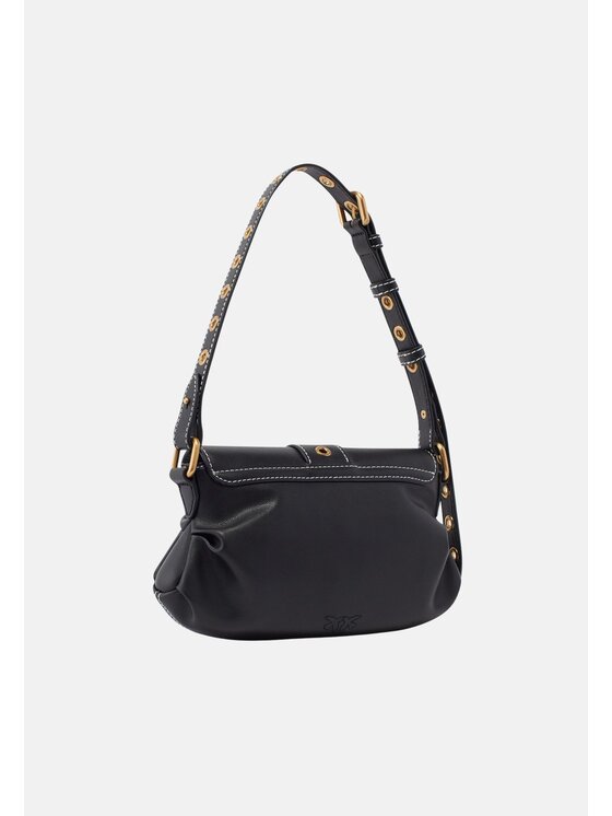 PINKO PINKO Borsa JOLENE SHOULDER MINI VITELLO CRYSTAL+ VELE E OCCHIELLI 102802 A1W9 Nero