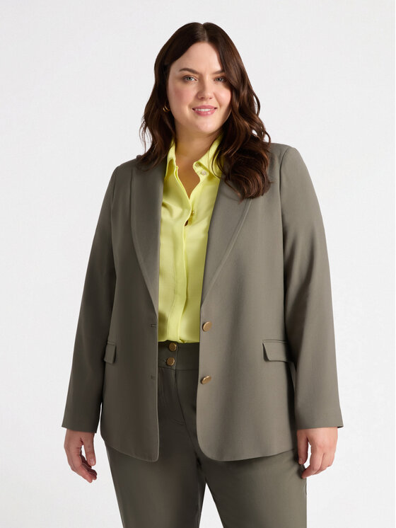 Fiorella Rubino Fiorella Rubino Giacca outdoor Q512T000191N015 Verde Slim Fit